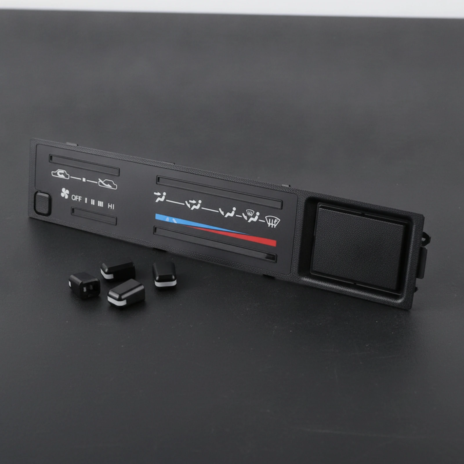 Climate Temperature Control Panel Cover with Button Caps Smooth Surface Fade Resistant Protective for SUV OE 55519-89143