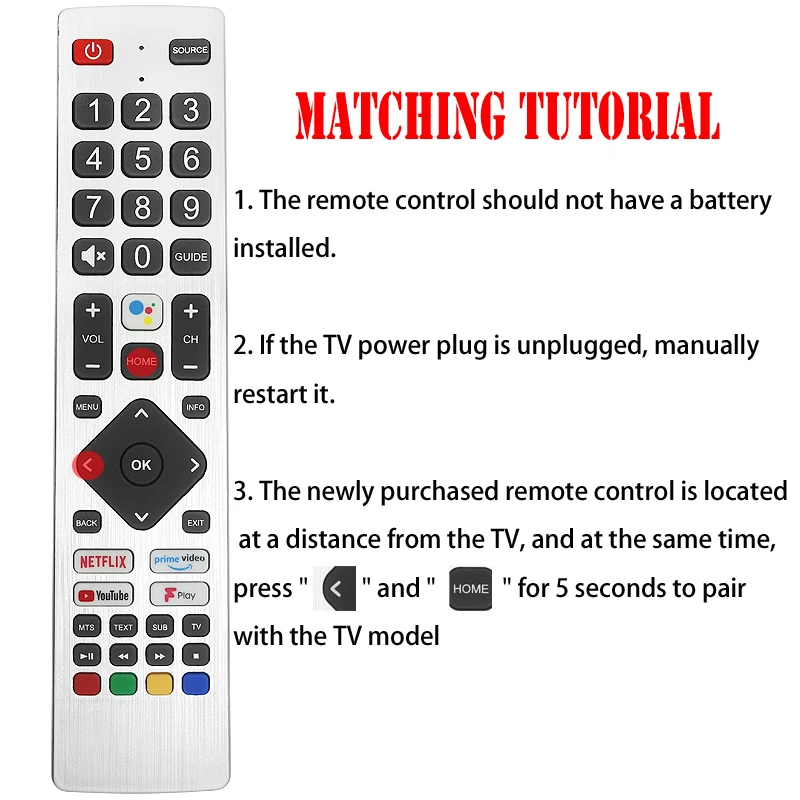 SHWRMC0133 Voice Remote Control for Sharp Aquos Smart TV, Compatible with Models: 40/50BL2EA, 40/50BL3EA, 40/50BL4EA, 40/50BL5EA view 3