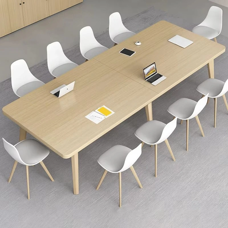 Modern style expandable wooden office furniture large oval conference table hotel school hospital sales conference table