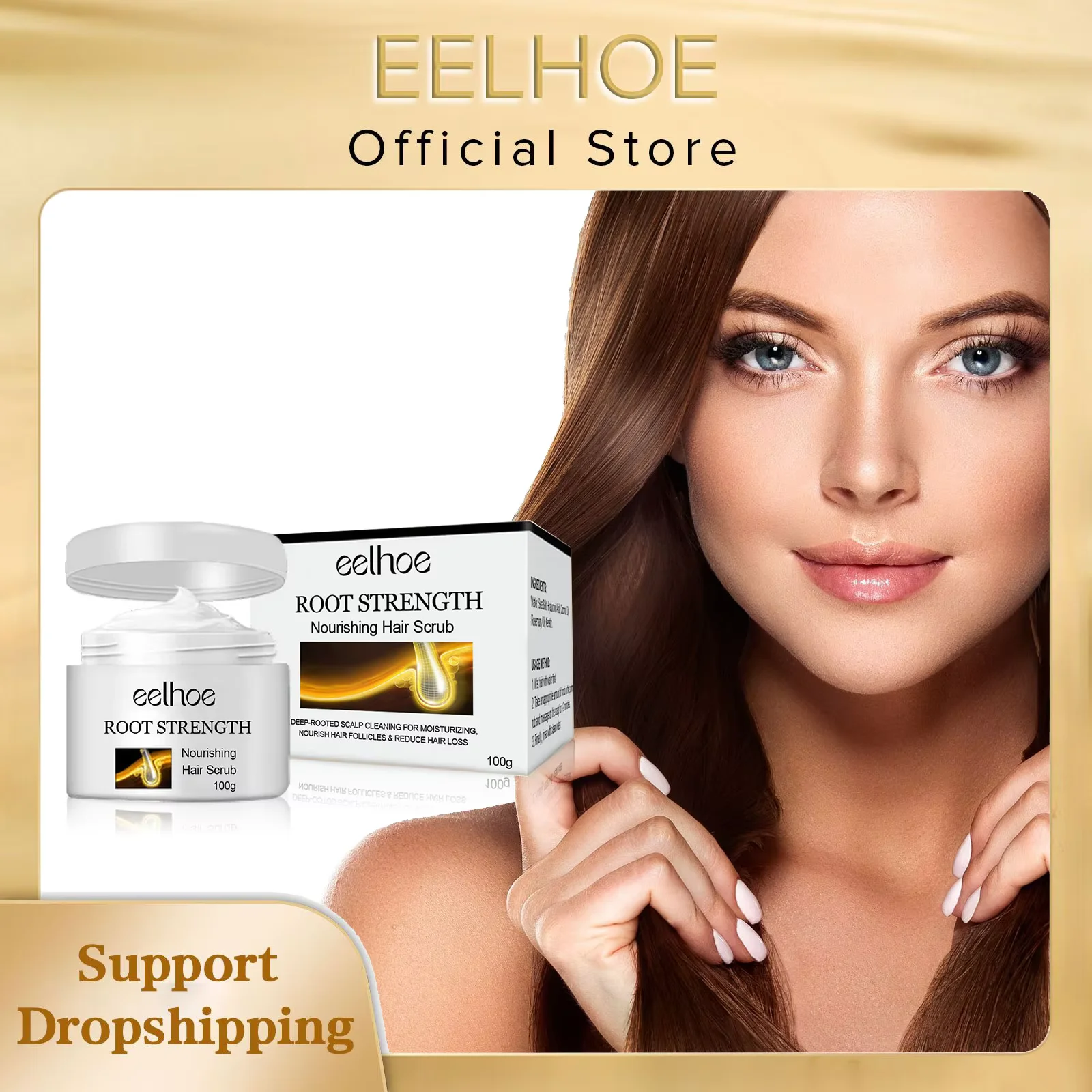 Anti Bald Shampoo Prevent Hair Thinning Repair Follicle Oil Control Fluffy Anti-Itching Nourish Root Treatment Hair Growth Scrub