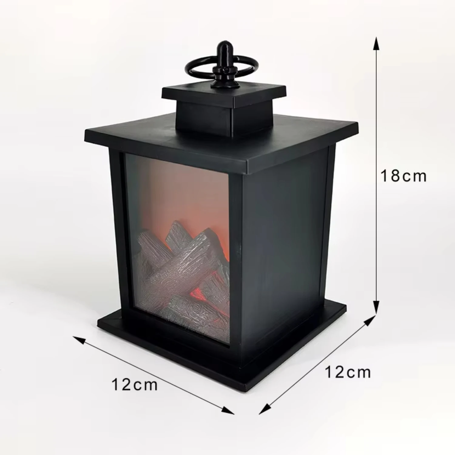 LED  Flame Fireplace Decorative Wind Lamp Indoor Intelligent Touch Switch Battery Powered  Fireplace Lanterns