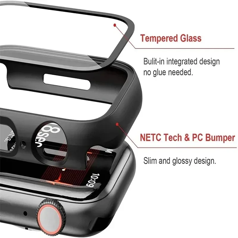 Силиконовый ремешок + чехол для Apple Watch Ultra3/2 49 мм 11 10 46/42 мм Магнитный сменный ремешок iWatch 9 8 7 45/41 мм 6 5 SE3 44 мм/40 мм