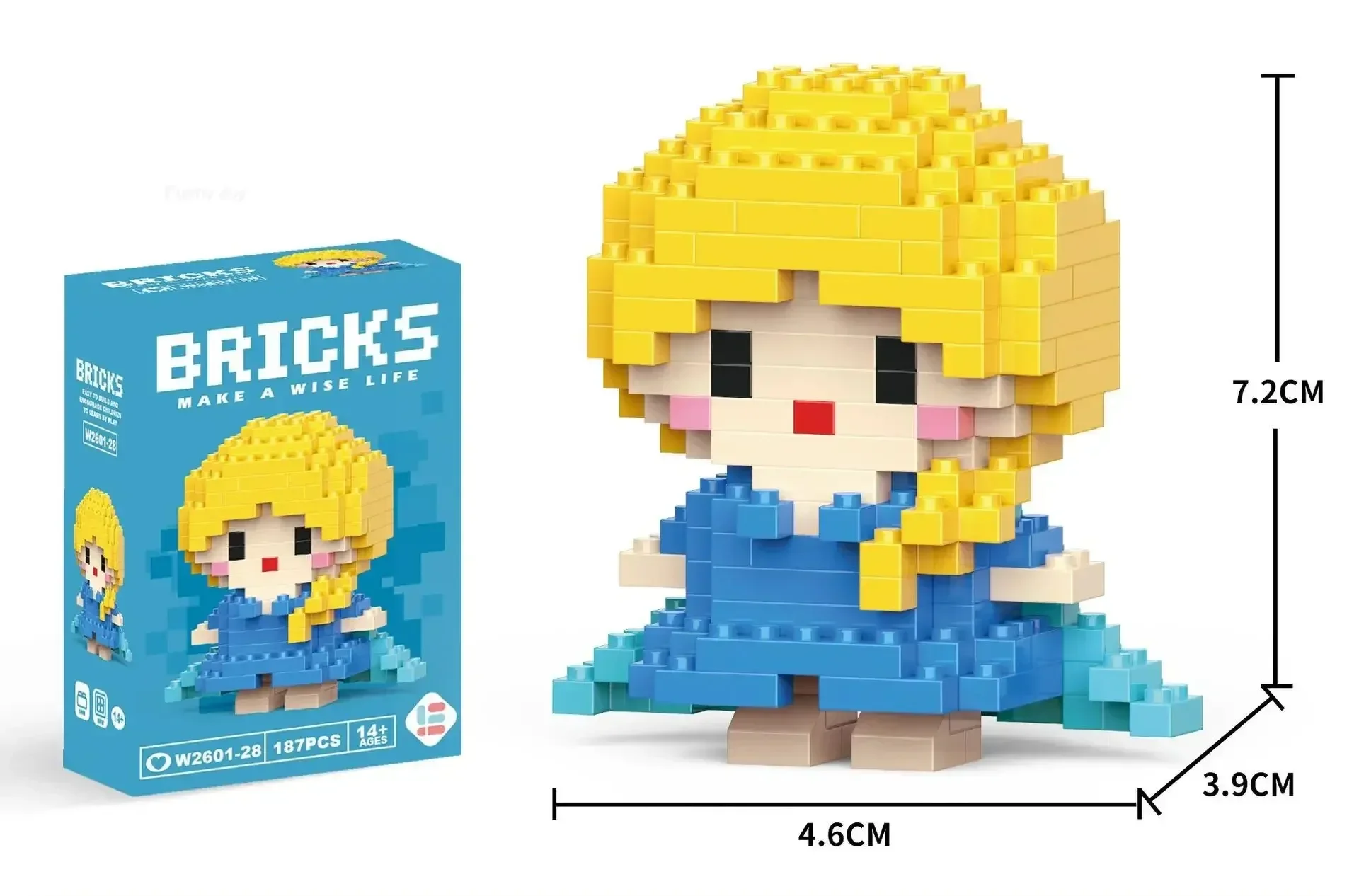 NEW Mini Super Mario Bros Figures Disney Stitch Building Blacks Cartoon Anime Pokemon Pikachu Assembled Bricks Kids Toy Gift 71