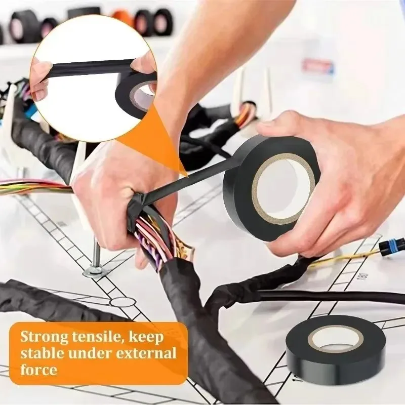 PVC Electrical Insulating Tape, High Temperature Resistant, Waterproof, Moisture-Proof, Wear-Resistant, Strong Adhesive Force, P