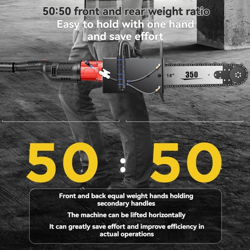 Concrete Chain Saw 350mm 480mm Electric Hand Saw for Stone ,Wall Dismantling Machine Reinforced Concrete Cutting Machine