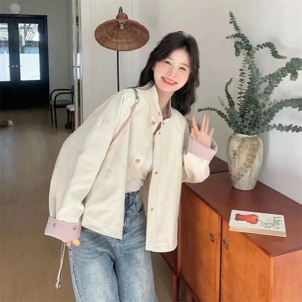 カラーブロ カジュアルワークウェア ジャケット レディース 春秋 2025 新作 香港風 スリム 小さいサイズ ジャケット トップス ポリエステル繊維...