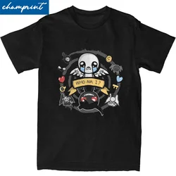 The Binding Of Isaac Who Am I T Shirt Men Women's Cotton Awesome T-Shirt Crewneck Tee Shirt Short Sleeve Tops Classic