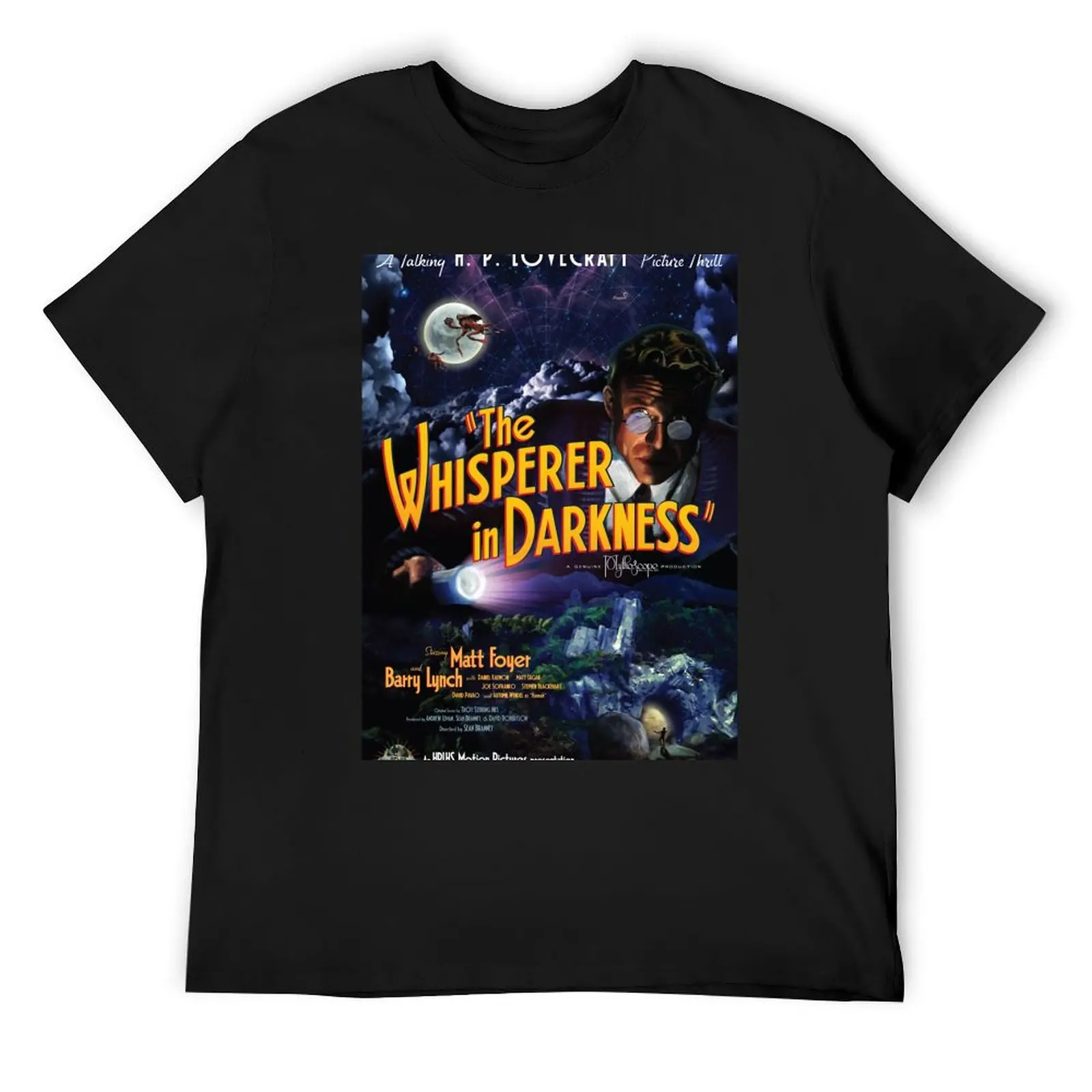 

The Whisperer in Darkness movie poster T-Shirt designer shirts man clothes affliction shirts blue lock compression shirt men