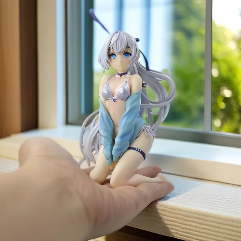 

15CM Anime Blessings for A Better World Beautiful Girl Aqua Action Figure Kneeling Position on-board Ornament Model Gift