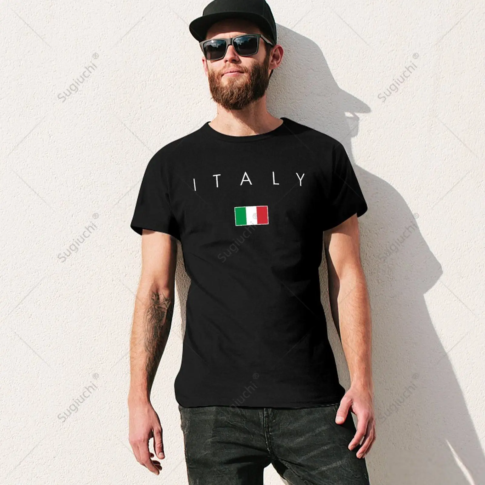 Camiseta internacional de moda italiana para hombre y mujer, camisa 100% de algodón, Unisex