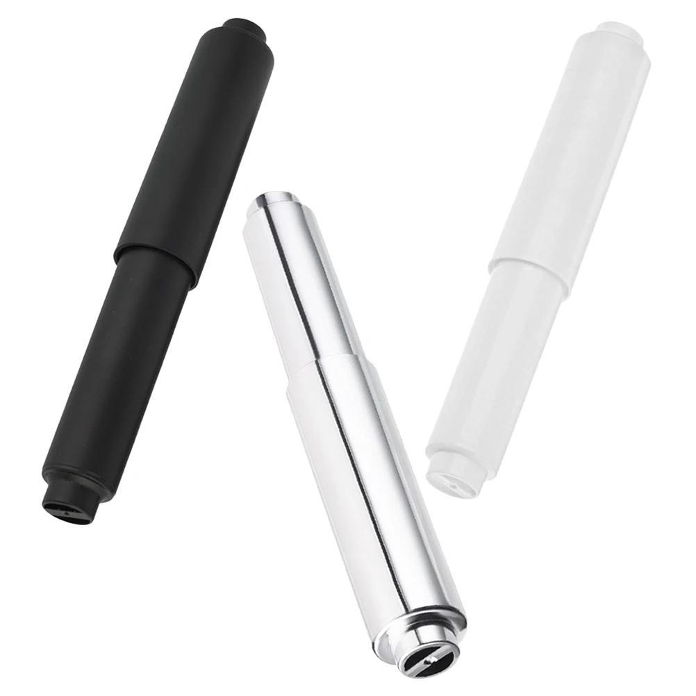 

3Pcs Stainless Steel ABS Toilet Paper Holder Mechanism Adjustable Design for Bathroom Kitchen Roll Storage