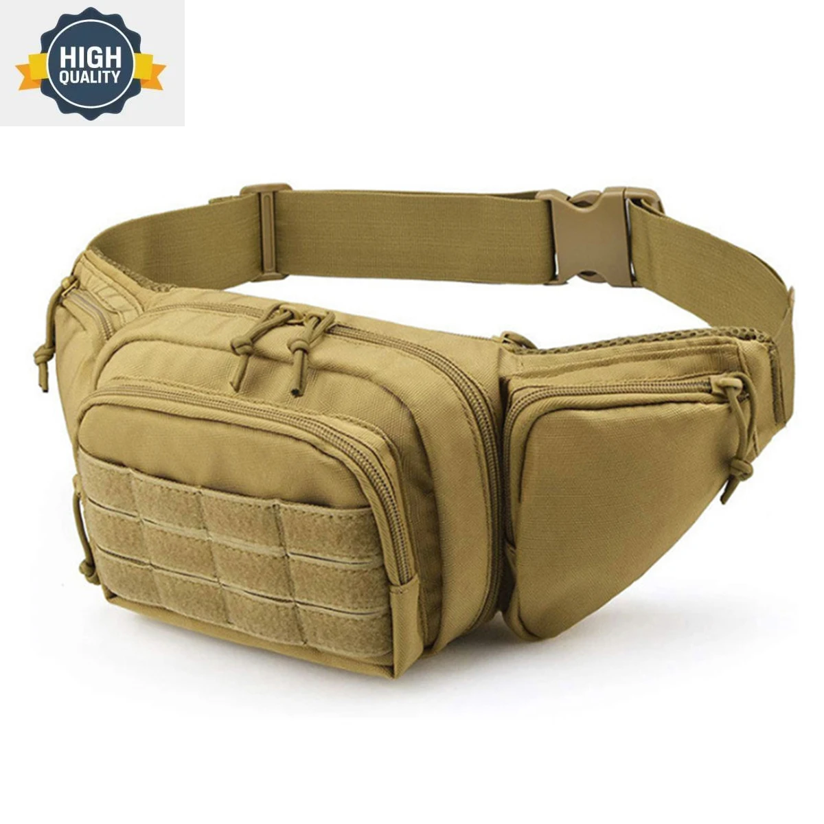 

Waist Men Fanny Pack Belt Hip Bum Bag Military Tactical Travel Rider Motorcycle Assault Durable Nylon Male Sling Chest