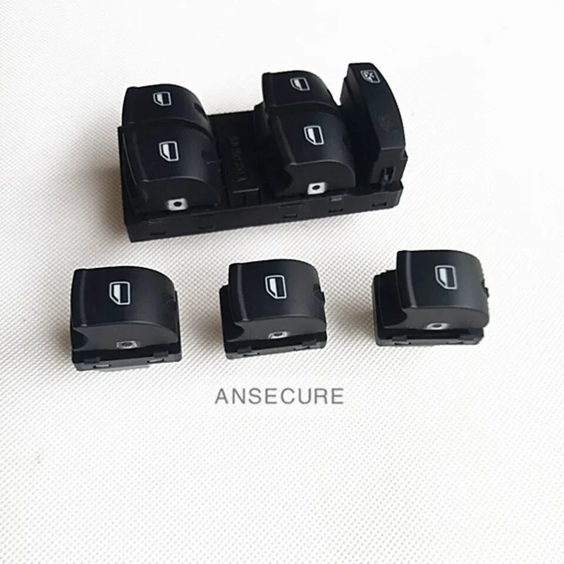 

Original 4Pcs Electric Window Control Switch Button For Audi A6 C6 S6 RS6 A3 S3 8P Q7 4F0959851C 4F0959851F 4F0959855A