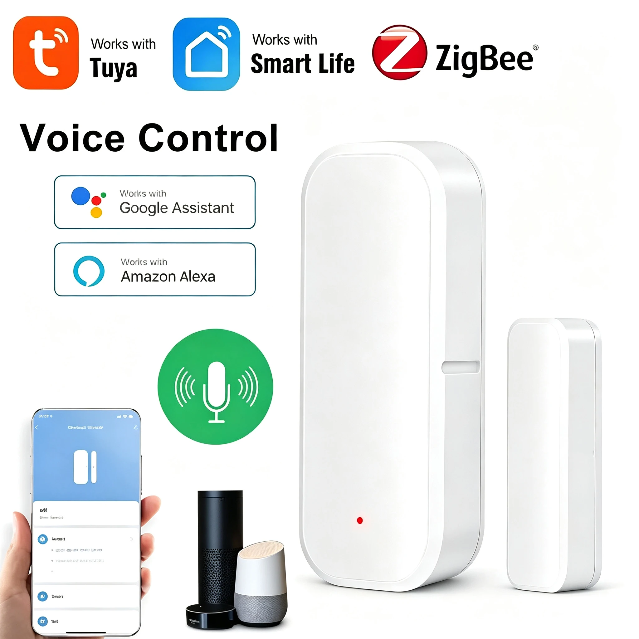 Wireless Door Sensor - funziona con l'app Tuya Smart Life