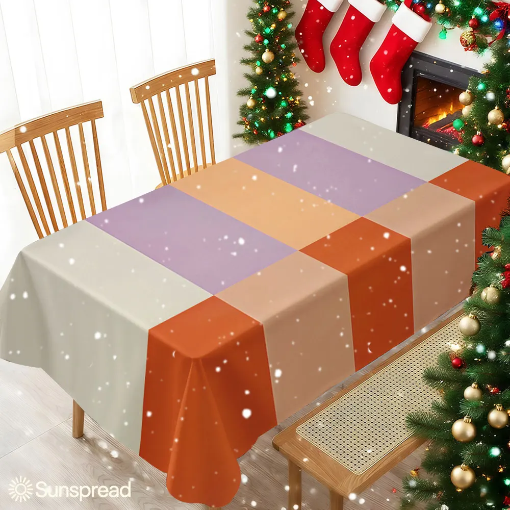Cream column purple Waterproof table cloth, splash-proof tablecloth, for party, Halloween, Christmas, dining, camping