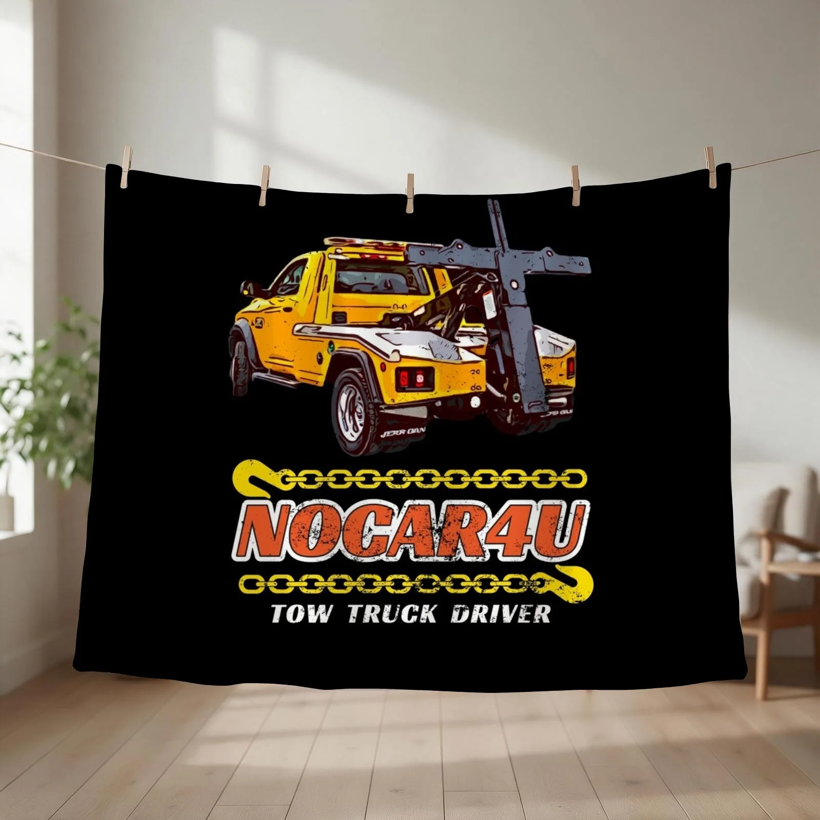 NOCAR4U Tow Truck Driver, Tow Truck Operator Throw Blanket couch cozy soft plush fuzzy picnic outdoor blanket