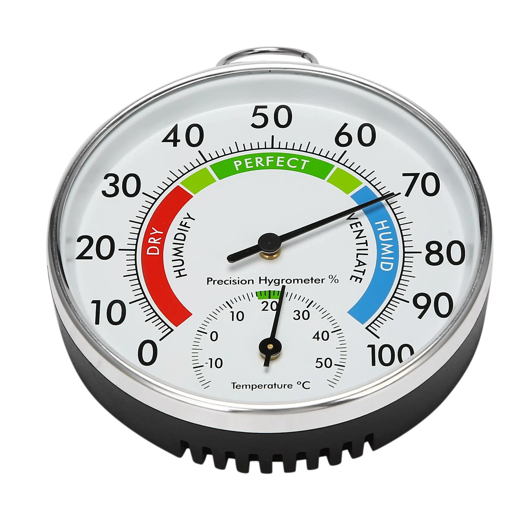 Temperature And Humidity Analog Indicator Indoor Outdoor Thermometer Hygrometer L15