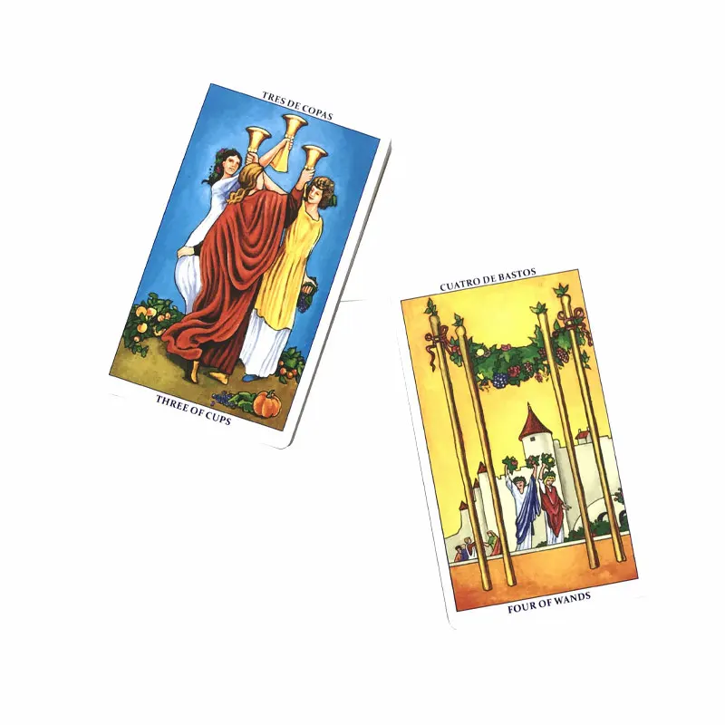 Spanish: Hot Sale Classice Tarot Oracle Card For Entertainment Fate Prophecy Divination Family Party Tarot Deck PDF Guide