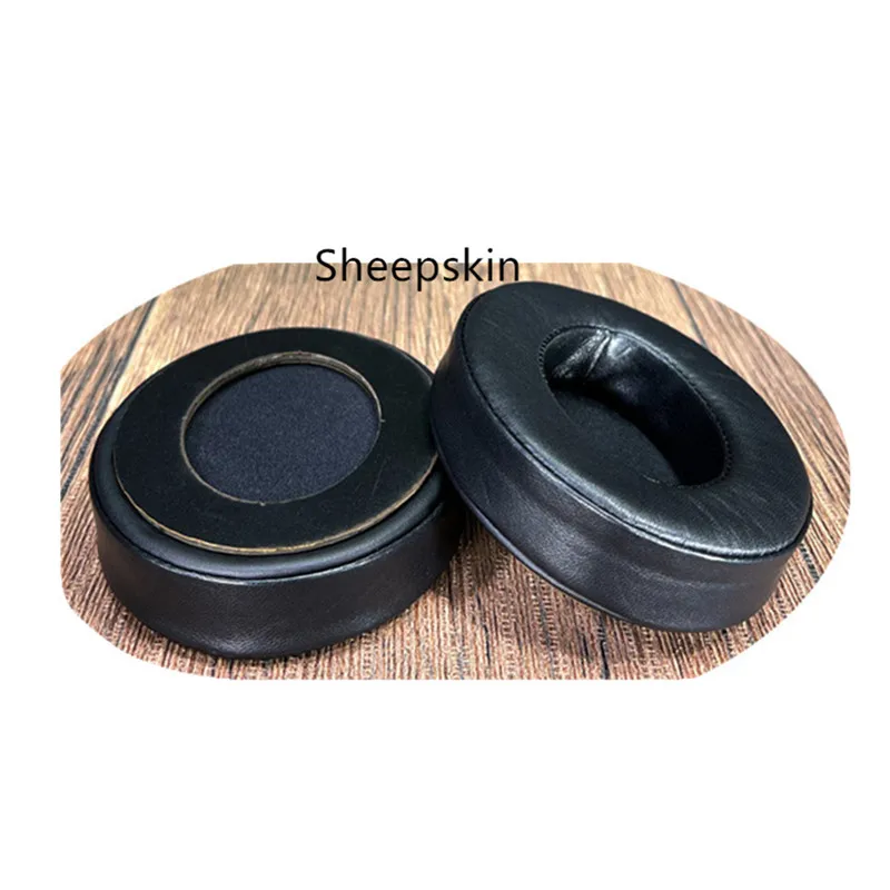 Copriorecchie in pelle di pecora per Sennheiser HD418 419 428 429 438 439 448 sostituzione cuffie 1 paio di paraorecchie per fascia