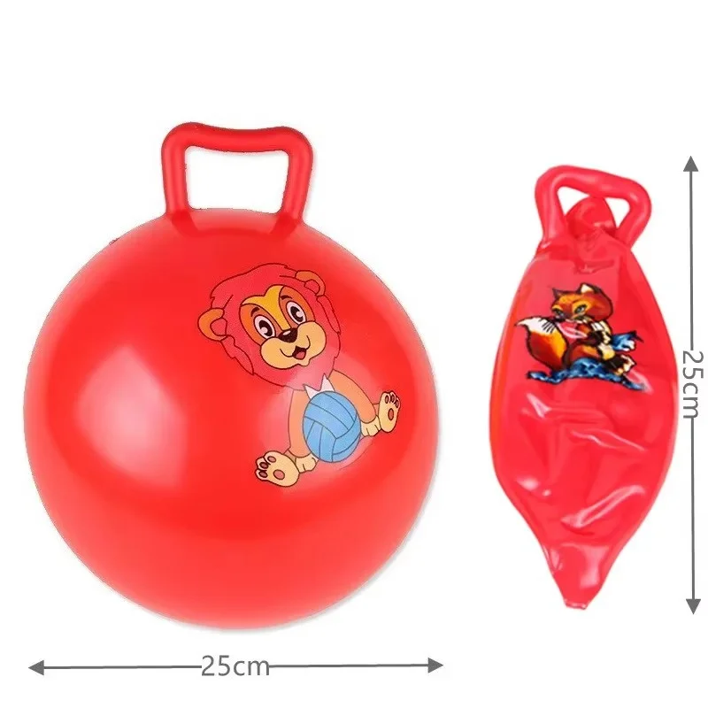 เด็ก Bouncyhopper Inflatable Handle Horse Bouncing ของเล่นสนุกความเครียดบรรเทาของขวัญการ์ตูน Bouncing Ball Beach สระว่ายน้ําของเล่น ﻿