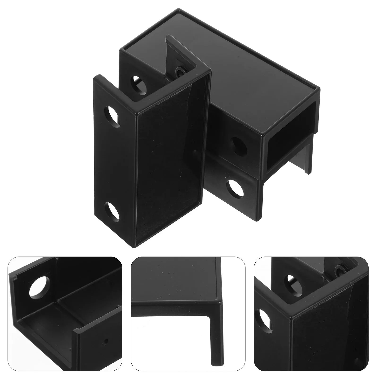 

Under Desk Mount Black Notebook Support Storage Bracket for Keyboard Router Plastic Shelf Plastic Under Desk Holder Holder