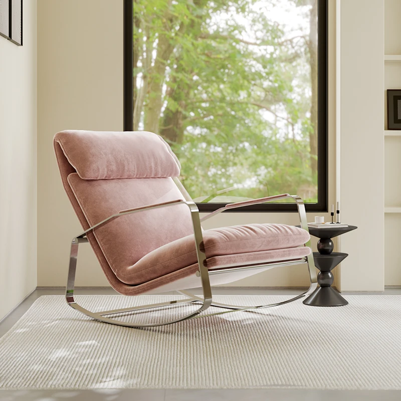 

Italian minimalist lazy chair rocking chair recliner household single leisure chair