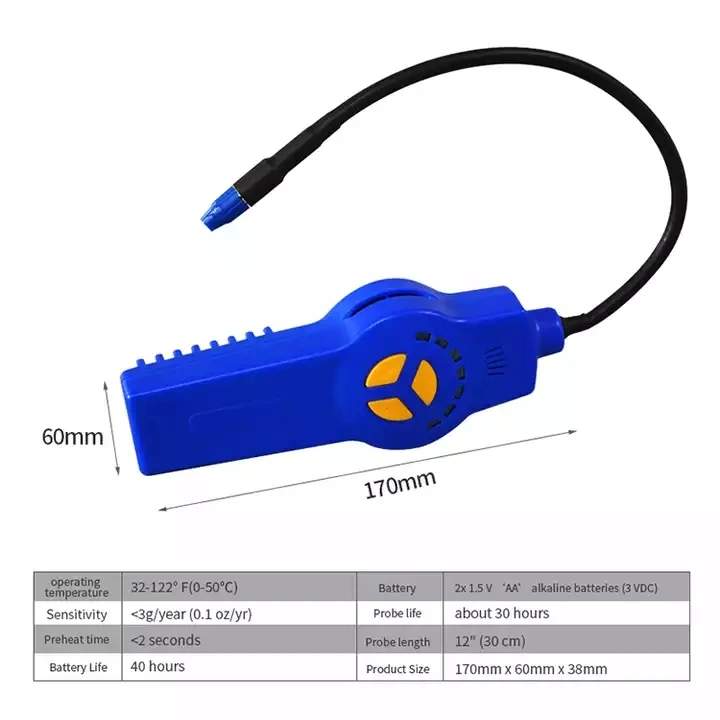 Detector de Gas halógeno, alarma, freón, CFC, HFC, HCFC, refrigerante, Detector de fugas de Gas, Monitor de Gas halógeno, analizador de Gas R134A, Hvac, DSA-200