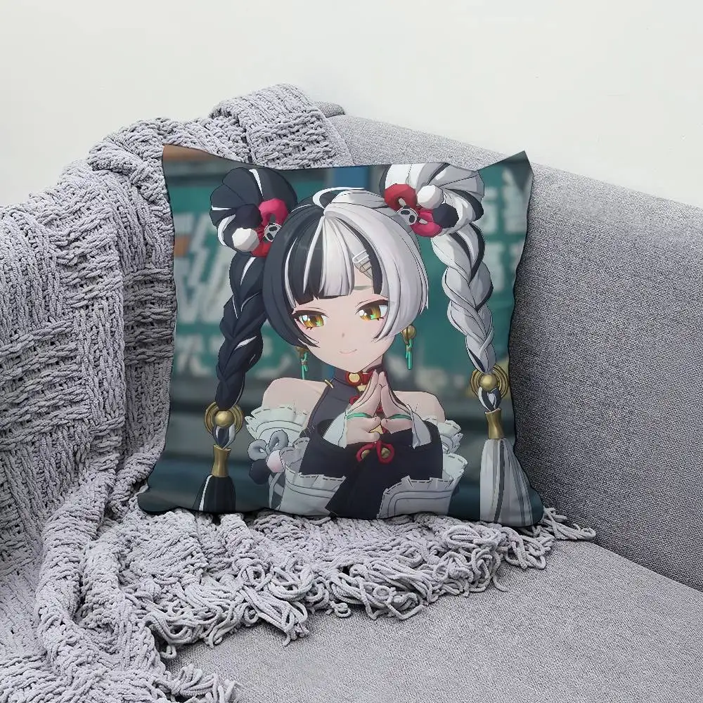 

Zenless Zone Zero Dialyn 30x30cm 45x45cm Pillow Case Decor Protective Covers Comfortable Soft For Sofa Living Room Home Office