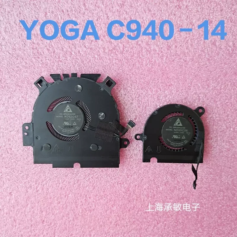 for Lenovo Yoga C940-14IIL Original 81Q9 CPU Cooling Fan ND55C57-18L29 18L28 Replacement Part