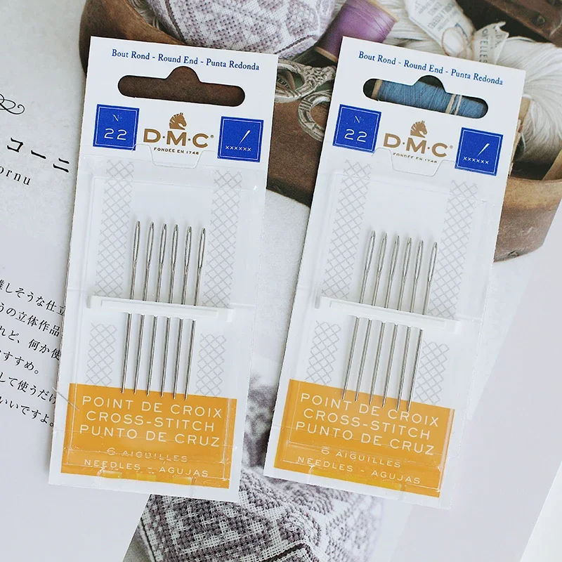 DMC France Imported Embroidery Needle No. 22, No. 24, No. 26 Cross Stitch Ribbon Embroidery Wool Embroidery Smooth