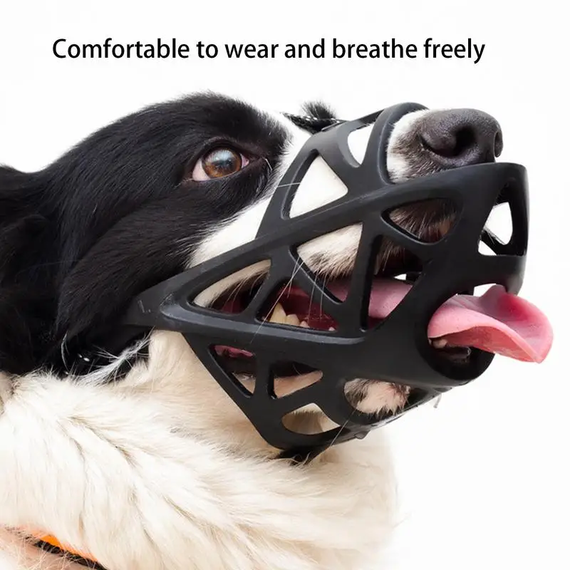 Large Dog Muzzle TPR Pet Dog Basket Muzzle Dog Breathable Basket Mouth Cover Pet Barking Biting Chewing Dog Mouth Guard Supplies