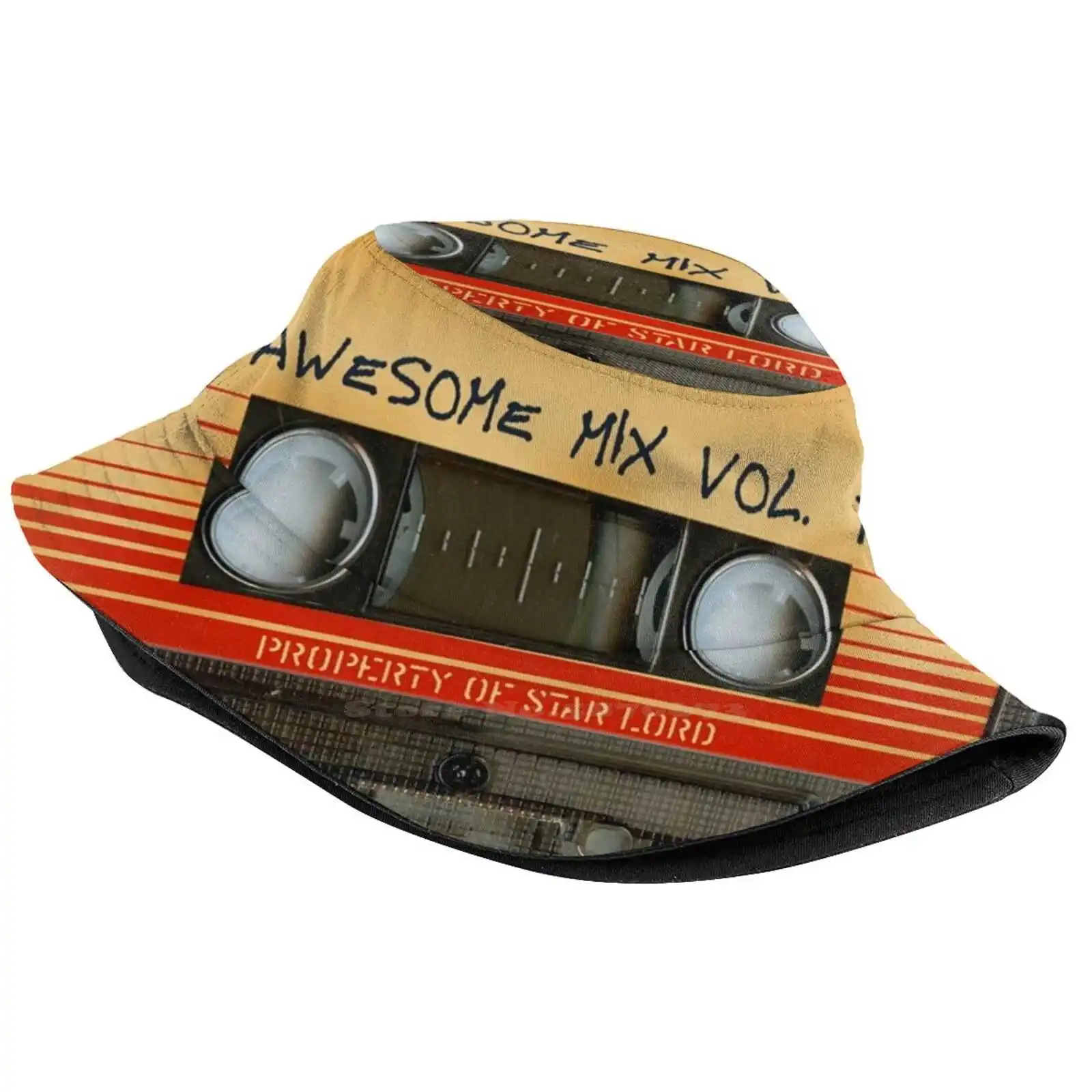 Awesome Transparent Mix Cassette Tape Volume 1 Fishing Hunting Climbing Cap Fisherman Hats Comics Guardian Of The Galaxy Movie