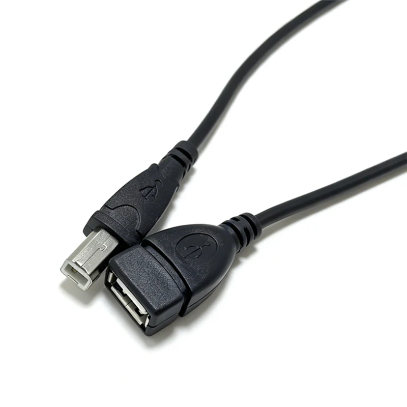 50cm USB 2.0 A Female to USB B Male Printer Scanner Extension Cable Data Sync Cord