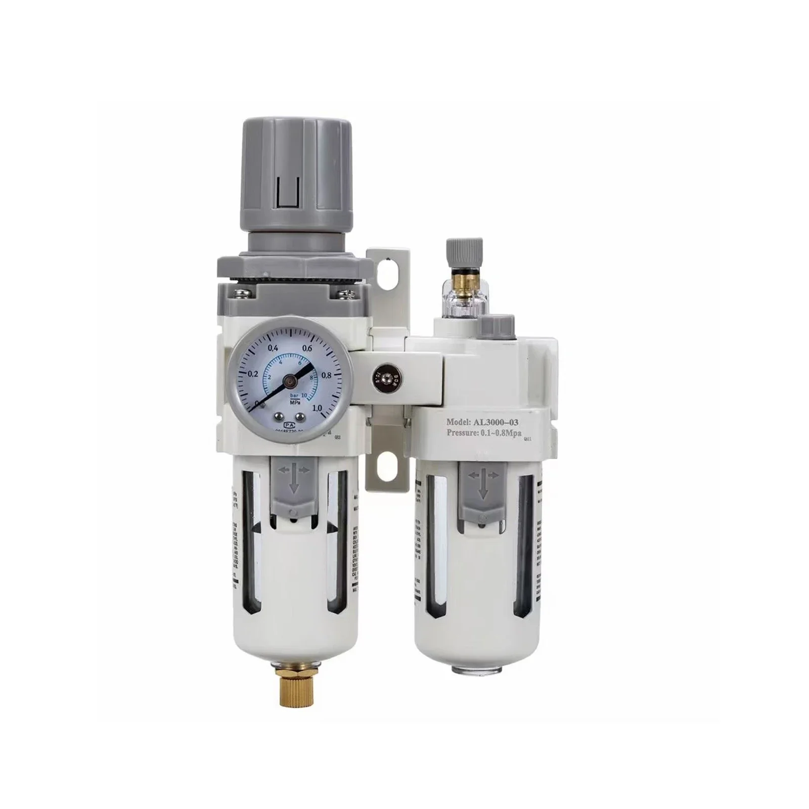 

White color smc type AC4010-04 fr.l air regulator filter lubricator combination 1/2 pneumatic air filter regulator