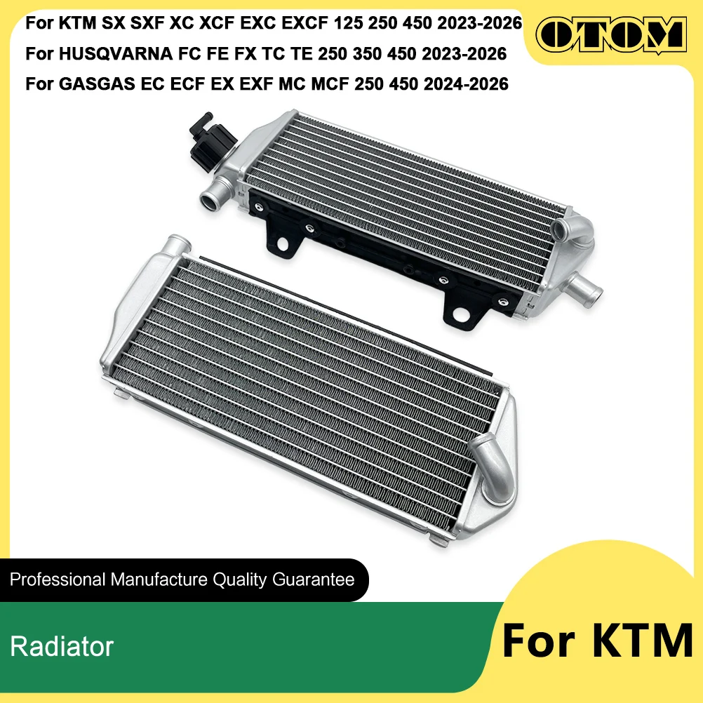 

OTOM 2023-2026 Motorcycle Left Right Radiator Cooler Aluminium Cooling For KTM SX SXF XC XCF EXC EXCF HUSQVARNA FC FE GASGAS MC