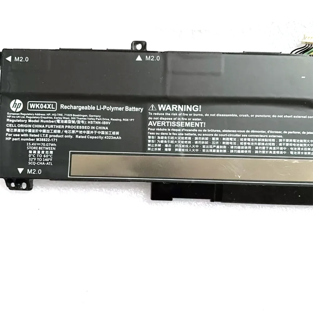 WK04XL 15.4V 70.07Wh Original Laptop Battery for HP Victus 16-D 16-E M38822-171 M39179-005 M38822-AC1 HSTNN-IB9V