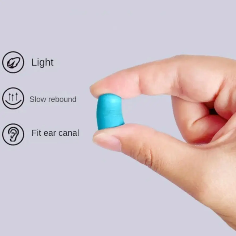 الحد من الضوضاء النوم الأذن التوصيل عزل الصوت انتعاش بطيء عازلة للصوت سدادات لينة قابلة لإعادة الاستخدام مكافحة الضوضاء الأذن المقابس قطار