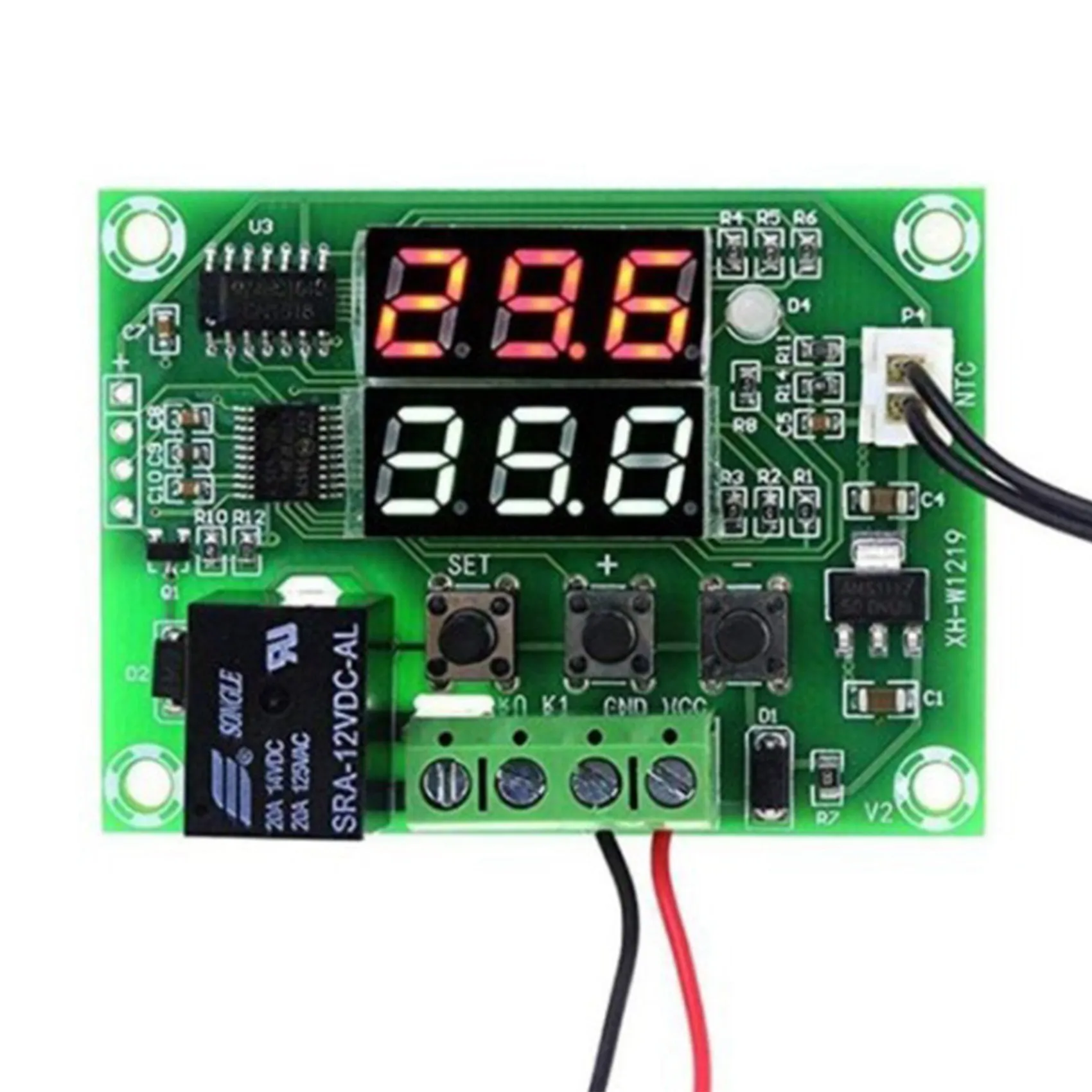 Ежедневно 2X DC12V XH-W1219 Высококачественный датчик NTC, регулятор, сенсорный модуль, регулятор температуры, термостат