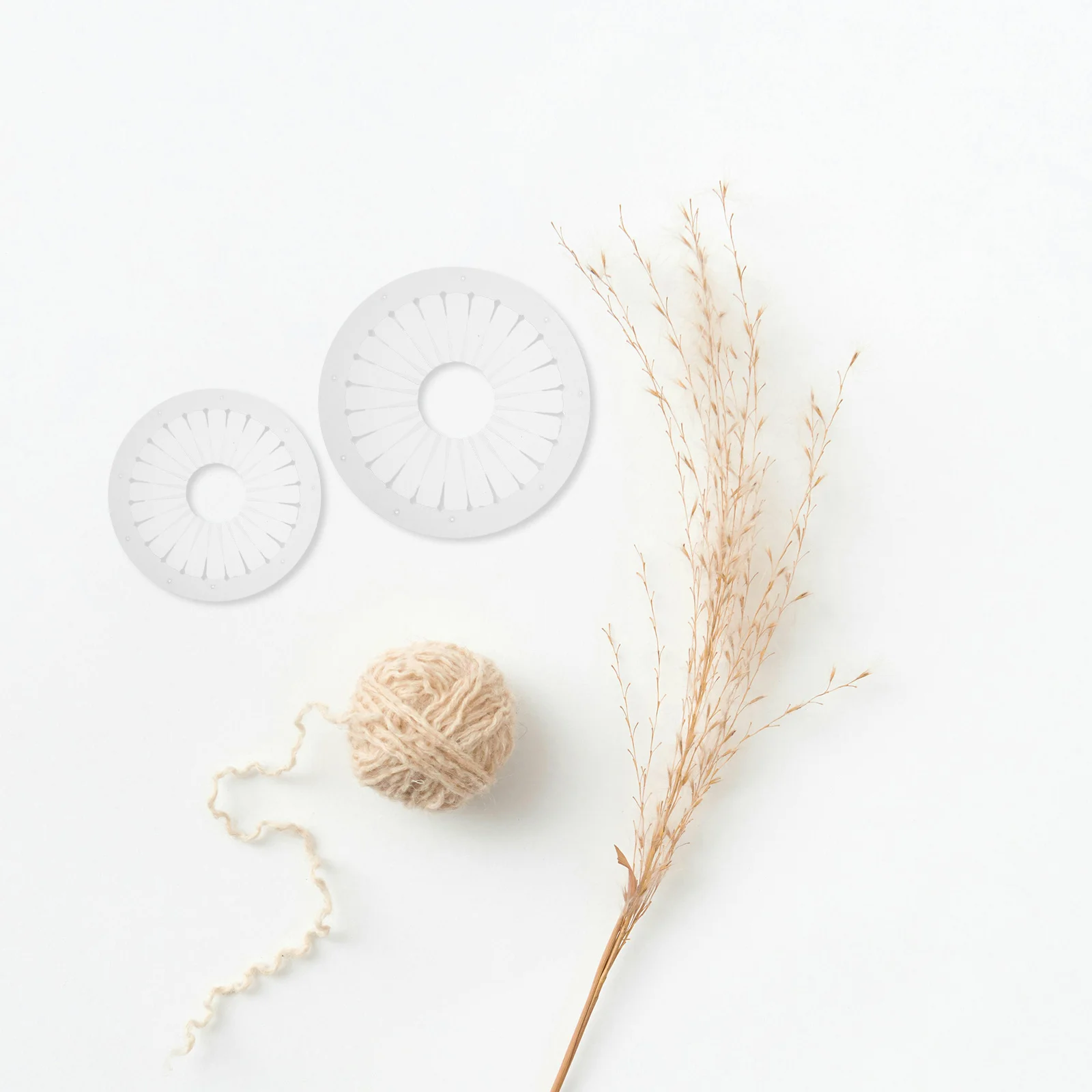 

3Pcs Ribbon Rosette Maker Tool Bow Making Board Pleated Template Fabric Flower Maker Craft Supplies Round Template Set