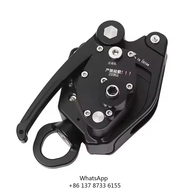 200KG Aerial Work CCS-Ultra Electric Climbing Ascender Rope Climber Swivel Hook Hand Drill Lifter Fall Arrestors