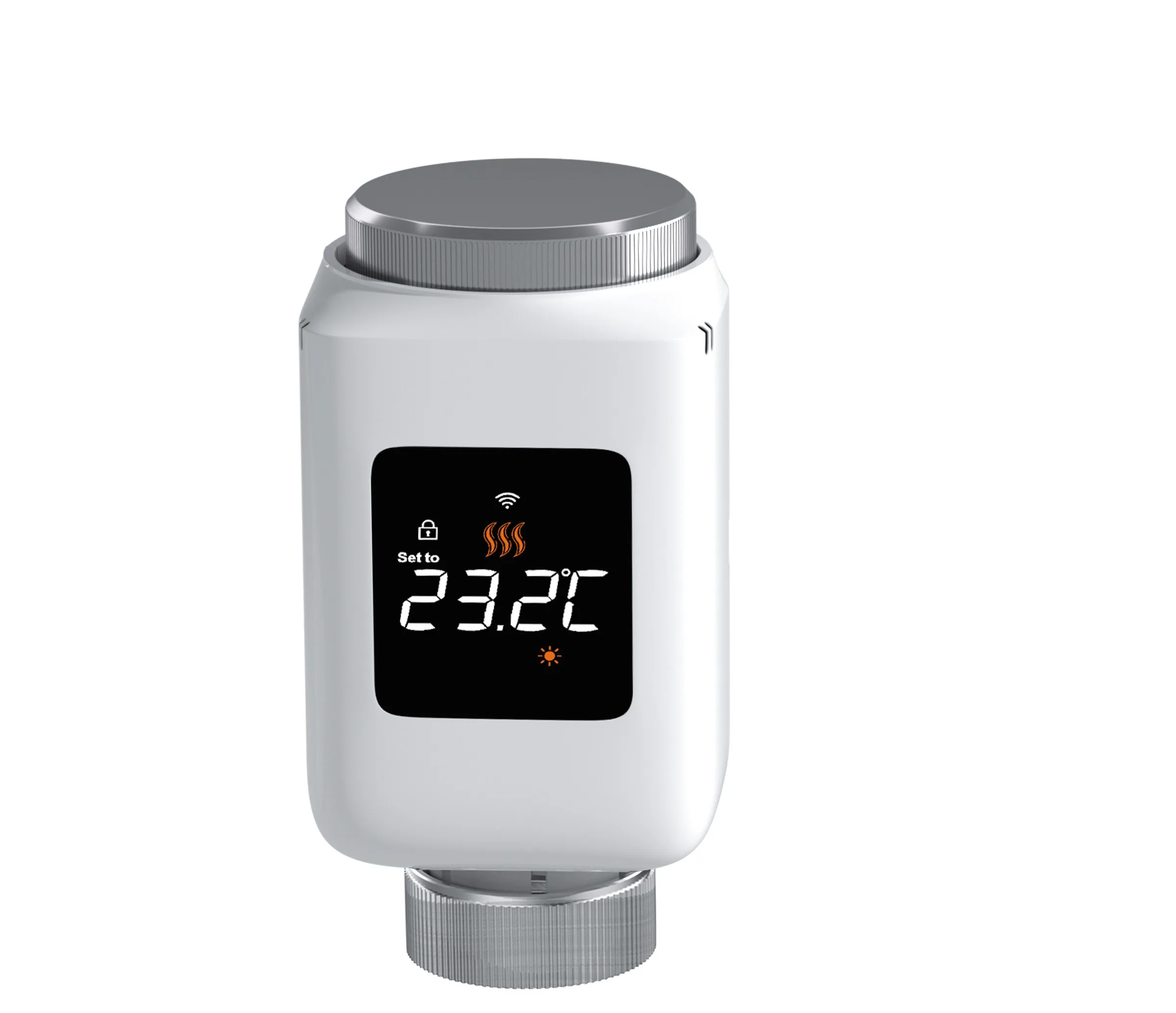 LCD Smart Thermostatic Radiator Valve Intelligent Temp Control Works With Alexa Google Home Smart Heating Controller