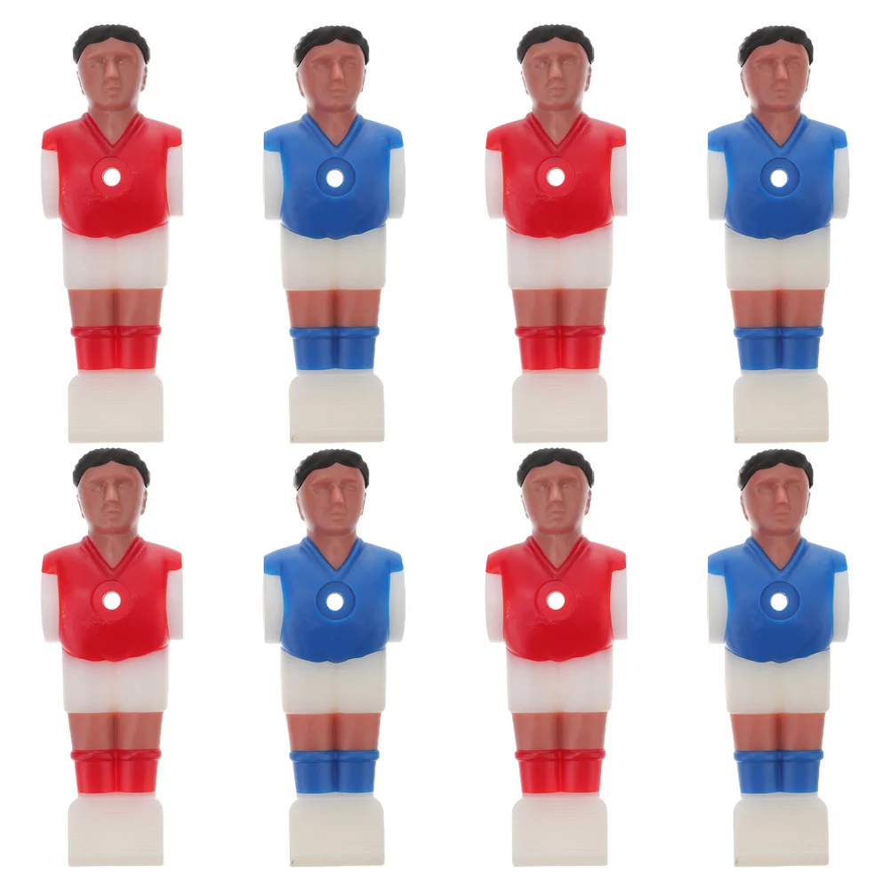 

8pcs Table Football Figures Replacement Players Desk Soccer Player Figurines Foosball Players Tabletop Soccer Accessories