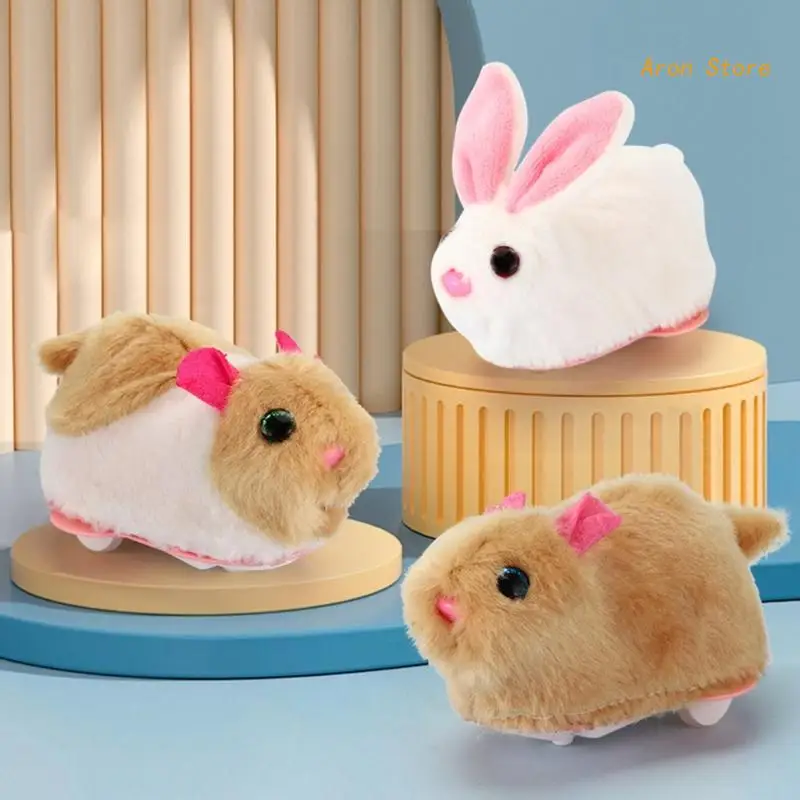 Unique Electric Hamster Rabbit Animal Running Rolling Balls Kids Educational Toy for Children Dog Bunny Gifts H3CF