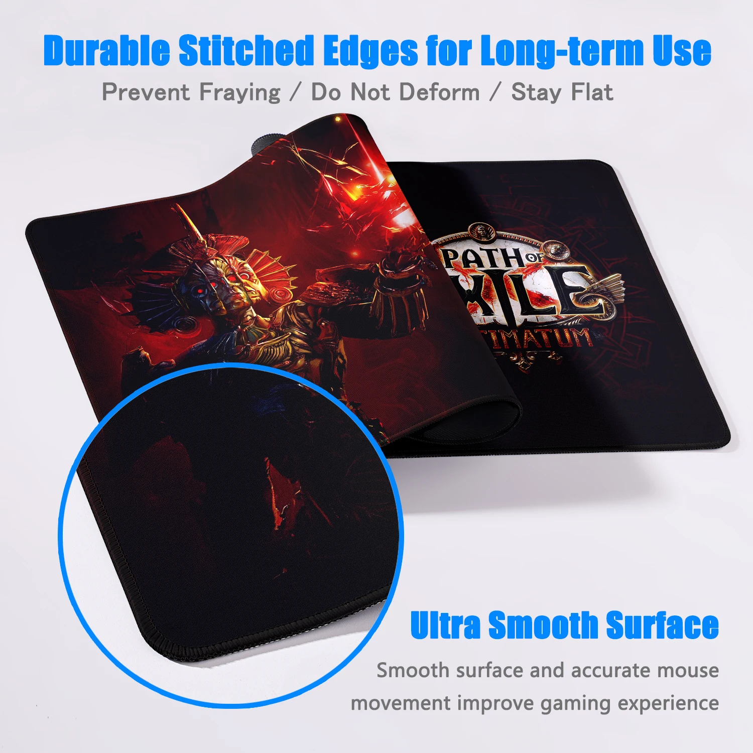 Best Sellers Path of Exile 2 Desktop game XXL Rubber pad Large size game accessories Laptop Keyboard Pad Game HD print mouse pad