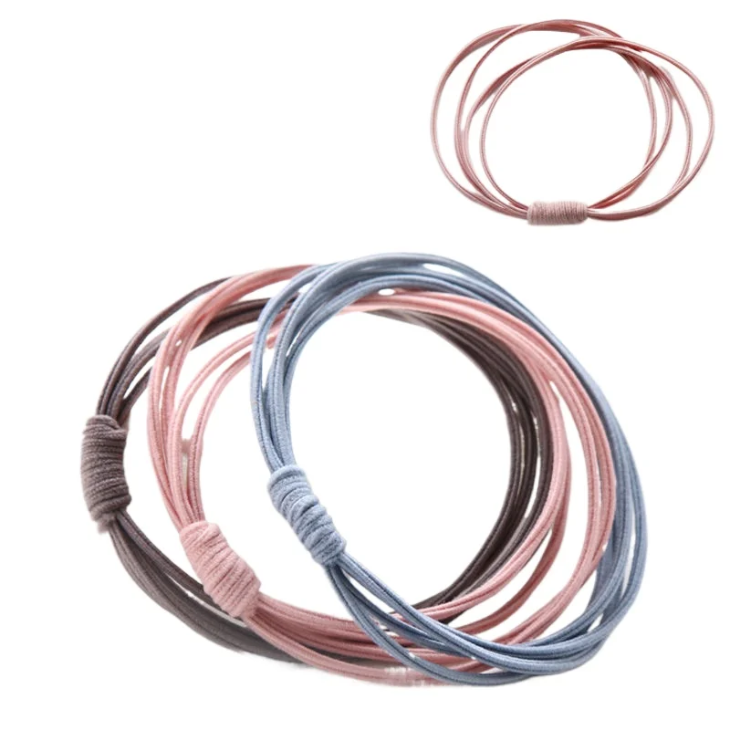 

Portable New 4-in-1 High Elastic Hair Band Sweet Versatile Tie Hair Rubber Band Headrope Handmade Hair Accessories Toy Girl Gift