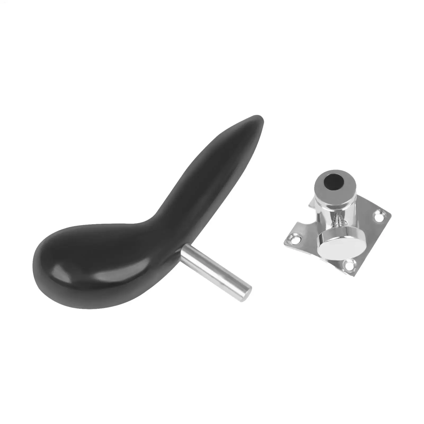 Bassoon Accessories ABS+Metal Bassoon Large Tube Hand Rest Handle Base Set Woodwind Musical Instrument Part