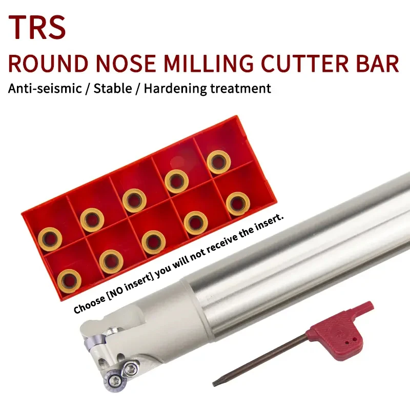 

TRS 5R/6R Round Nose Tools 150-250L Carbide insert RDMT10T3/1204 CNC Lathe End Mill Arbor Cutting Machining Face Milling Cutter