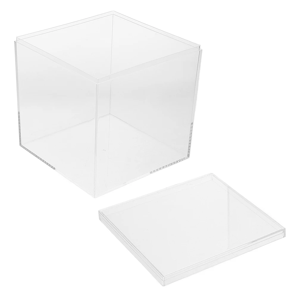 

1pc Clear Cube Box Plastic Square Storage Container Transparent Display Case For Jewelry Candy Party Favors Wedding Trinket