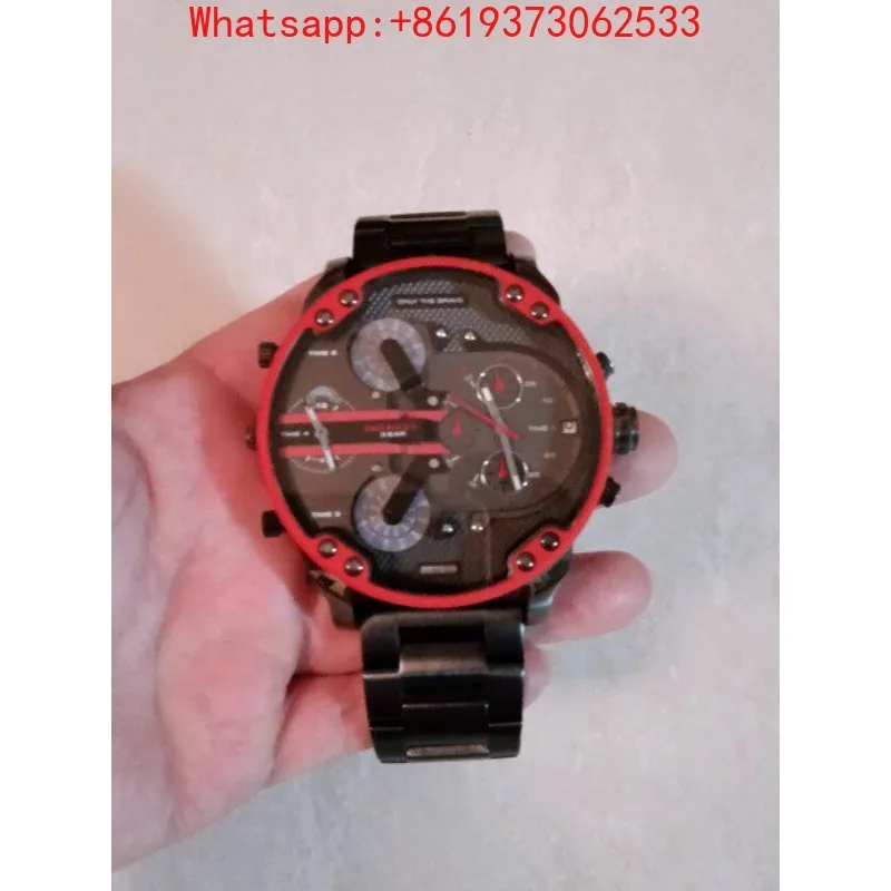 Personalized Custom Fashion Couple Quartz Watch Cool Oversized Silicone Strap His & Hers Watches