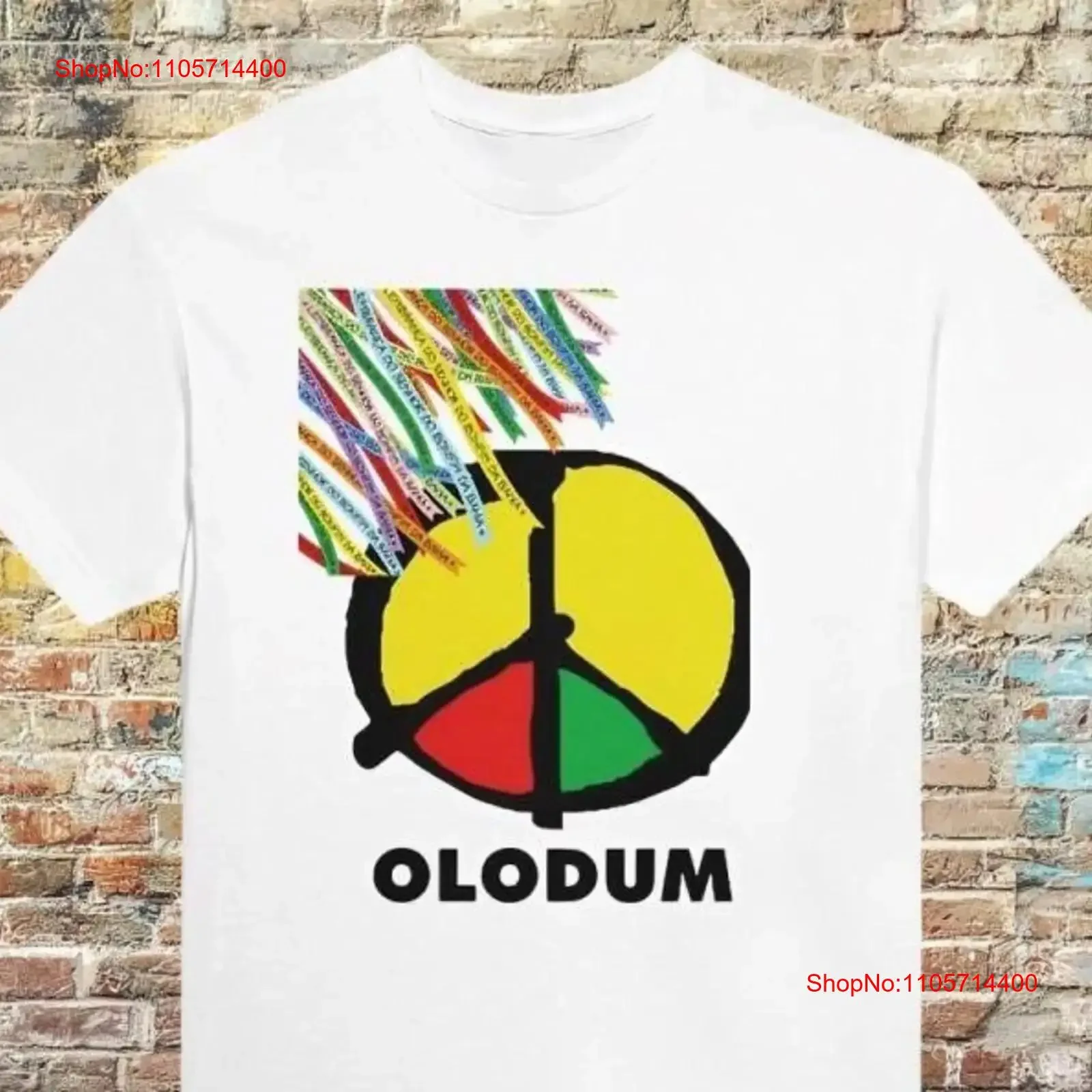 T-shirt Olodum – Design exclusif culture afro-brésilienne – Mode ethnique et éthique – Vintage délavé – Élégant et respirant